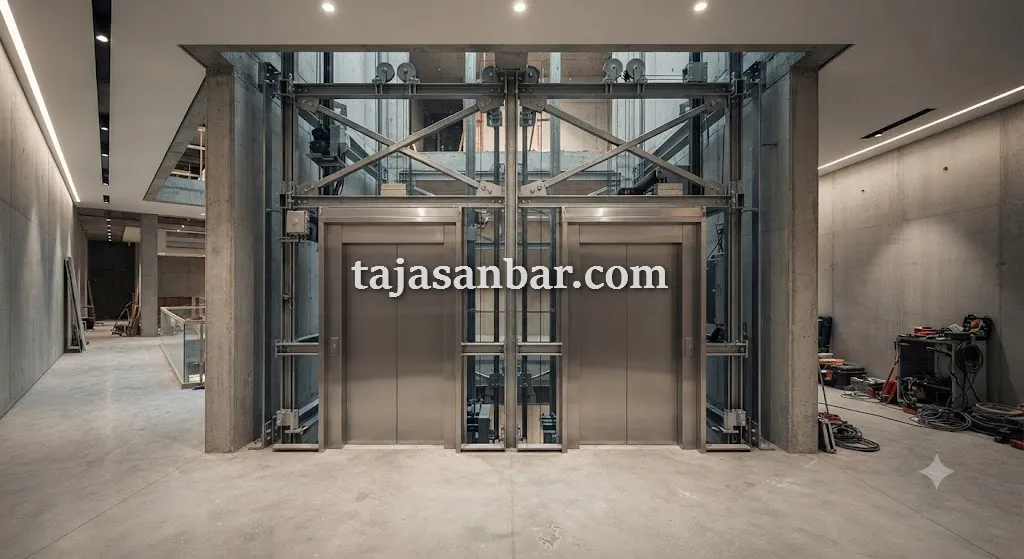 عکس نصب آسانسور در مشهد